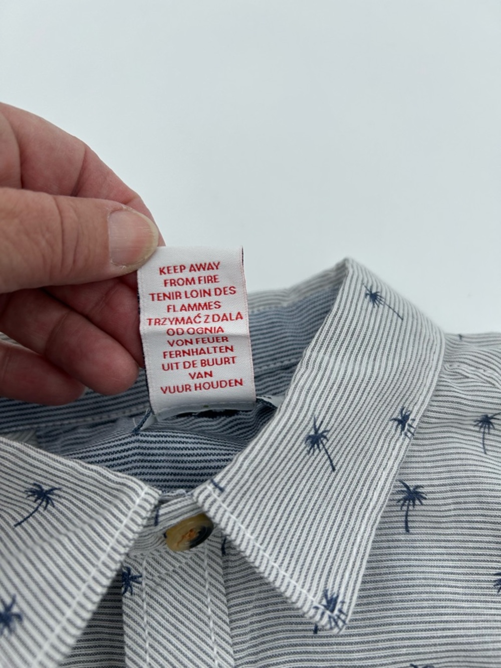 Tommy Bahama Kids Blue Palm-Print Button-Down Shirt 4T NWT - Picture 6 of 9